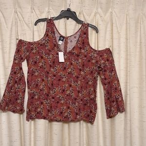 Rt 66 cold shoulder blouse